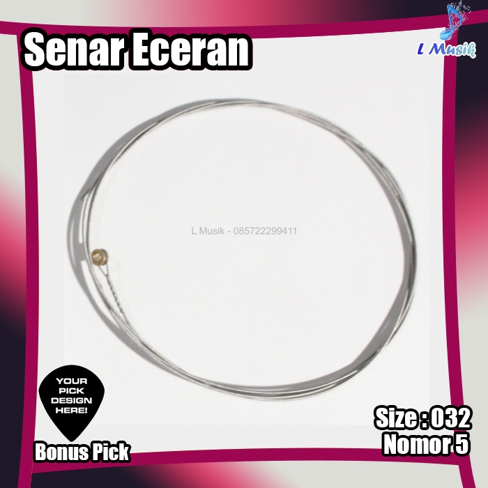 SENAR GITAR ECERAN SATUAN FENDER NOMOR 4 5 6 024 032 040