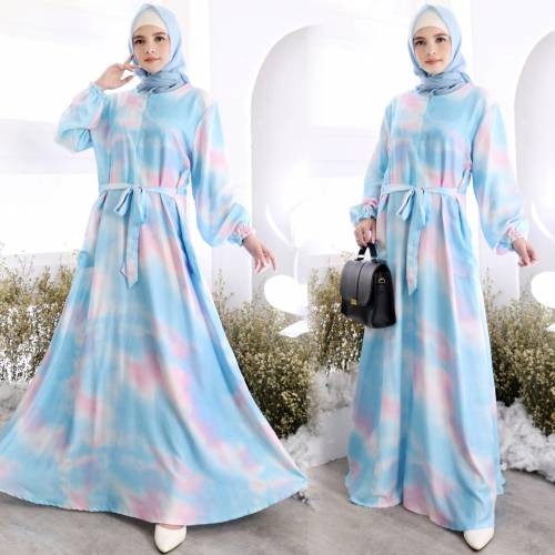 Dress Gamis Maxi Wanita - Baju Gamis Muslim Wanita Disty