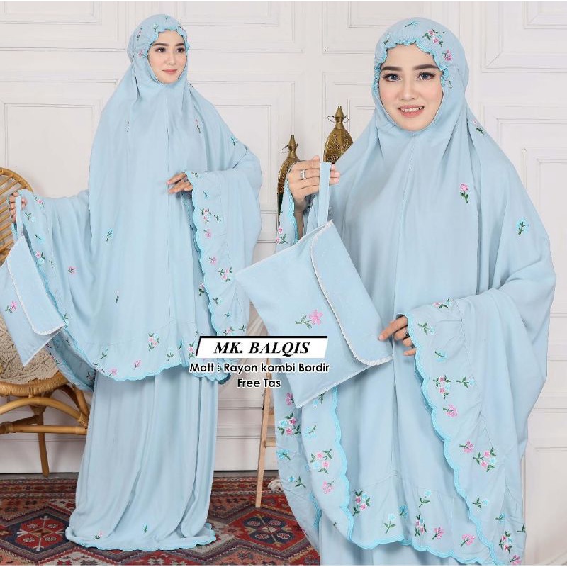 Blue Mukena Balqis
