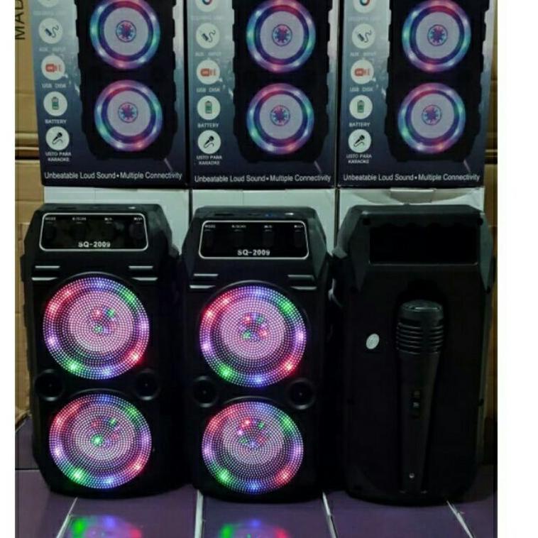 - speaker karaoke/ bluetooth + mic karaoke SQ  speaker bluetooth O4X7