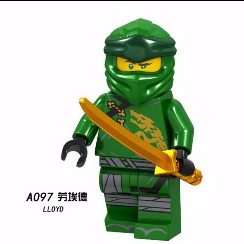 Lego Minifigure Ninja Go LLOYD Green 
