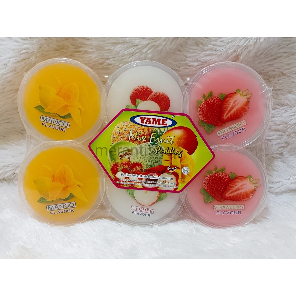 

Yame Mix Fruit Puding Isi 6 Cup Dessert With Nata De Coco / Jelly / Puding Malaysia / Puding Nata de coco / puding Aneka Rasa Buah