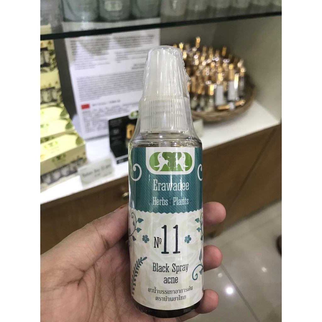 Erawadee Erawade Black Spray Acne Obat Jerawat dan Alergi Original Thailand best seller