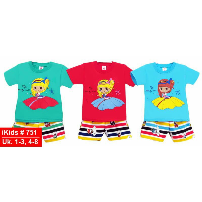 SETELAN IKIDS PENDEK USIA 2-5TAHUN