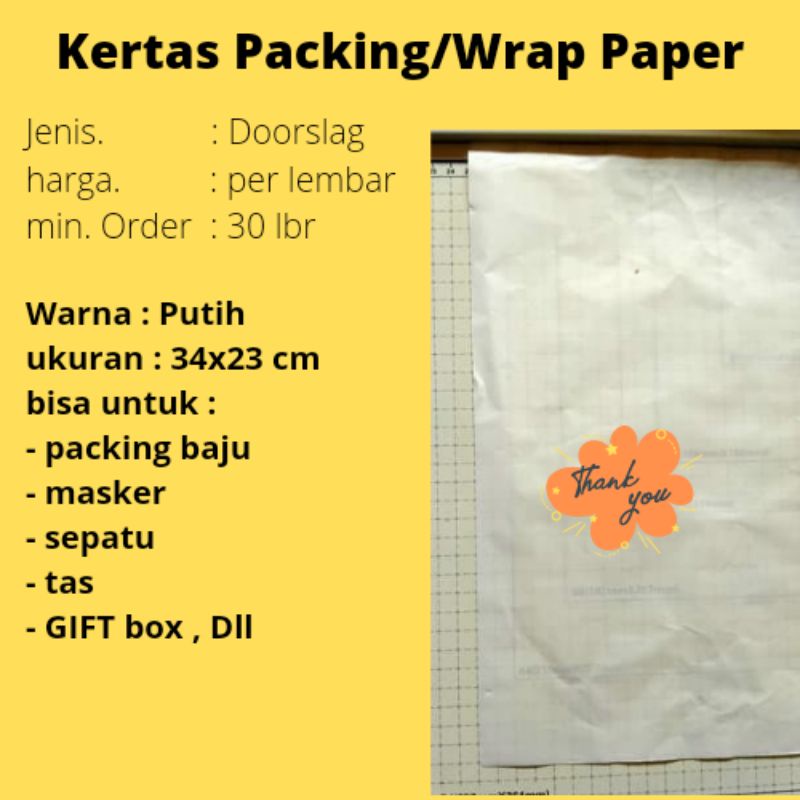 

kertas packing kertas doorslag A4 kertas doorslag putih kertas packing olshop Kertas Packing kertas bungkus souvenir kertas wrap kertas wrap potong wrapping paper wrapping kertas packing olshop kertas pabrikan kertas packaging kertas paperk3423