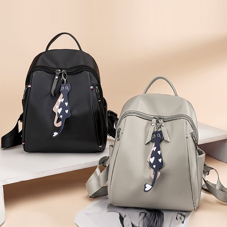 ransel rubi dengan gantungan lucu | backpack import murah | tas punggung wanita sekolah kuliah kerja