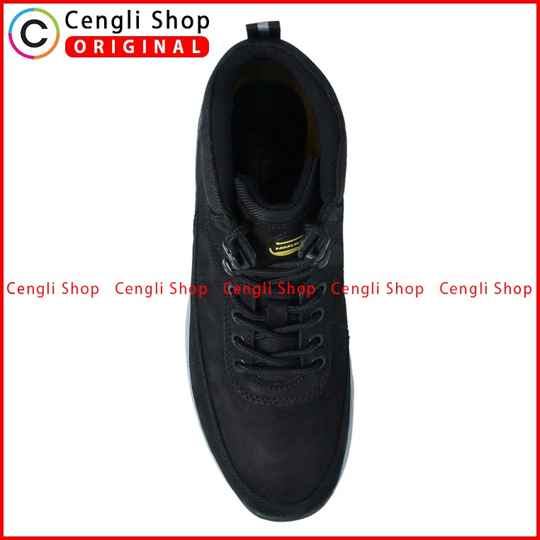 SEPATU BOOT PAKALOLO PRIA ORIGINAL CASUAL KULIT ASLI HITAM PB03