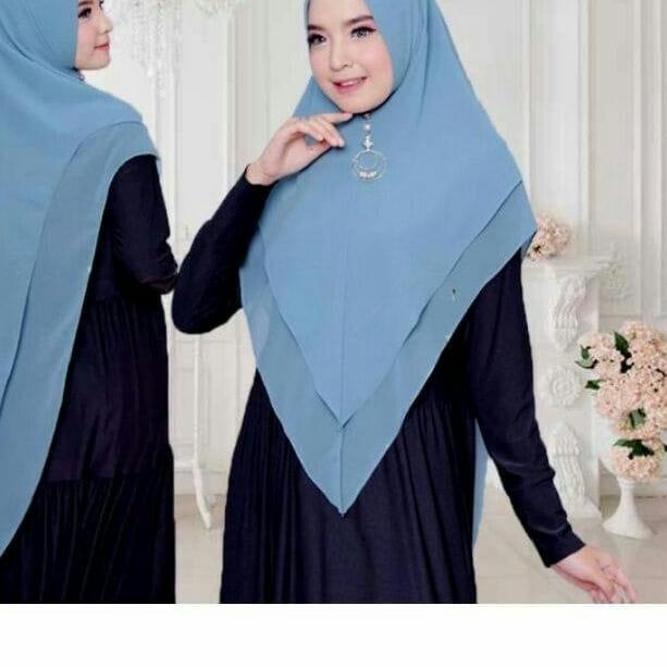 ♧ KHIMAR CERUTY 2 LAYER PET/BERGO CERUTY BABYDOLL/KERUDUNG 2 LAYER/HIJAB INSTAN/KHIMAR LV JUMBO XL ♪