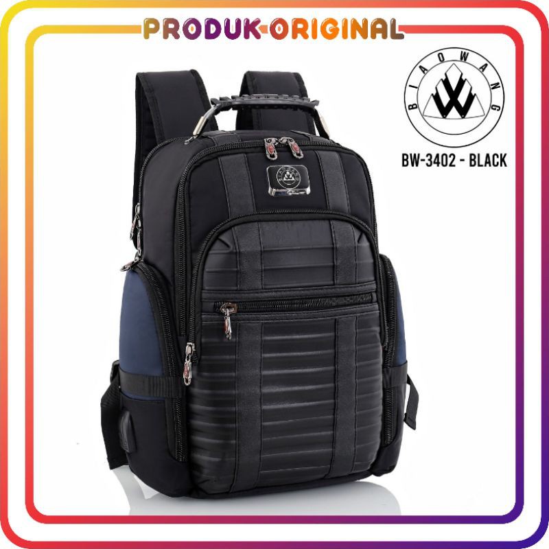 COD TAS RANSEL PRIA ORIGINAL BIAOWANG BW-3402 IMPORT NYLON WATERPROOF
