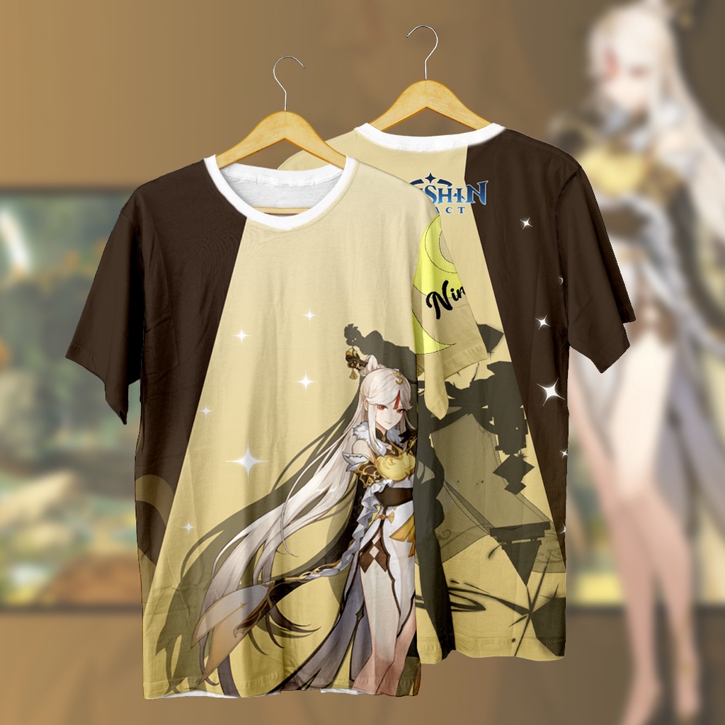Baju Kaos GENSHIN IMPACT NINGGUANG Full Print