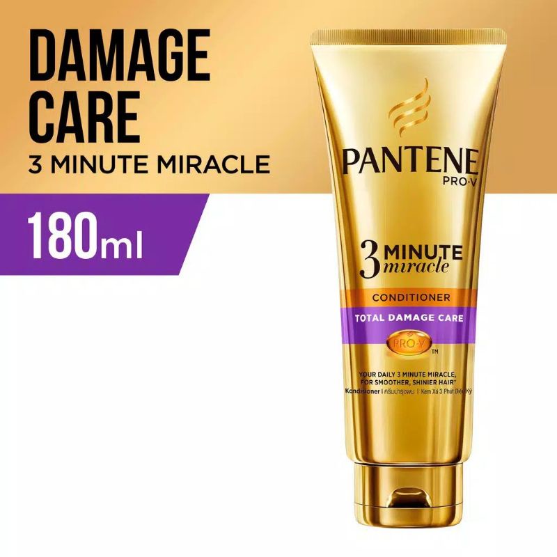 PANTENE CONDITIONER TOTAL DAMAGE CARE 3 MINUTE  Miracle 180 ml