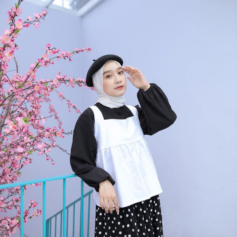 TOP KOREA - CLAIRE TOP - ATASAN WANITA - KOREAN STYLE