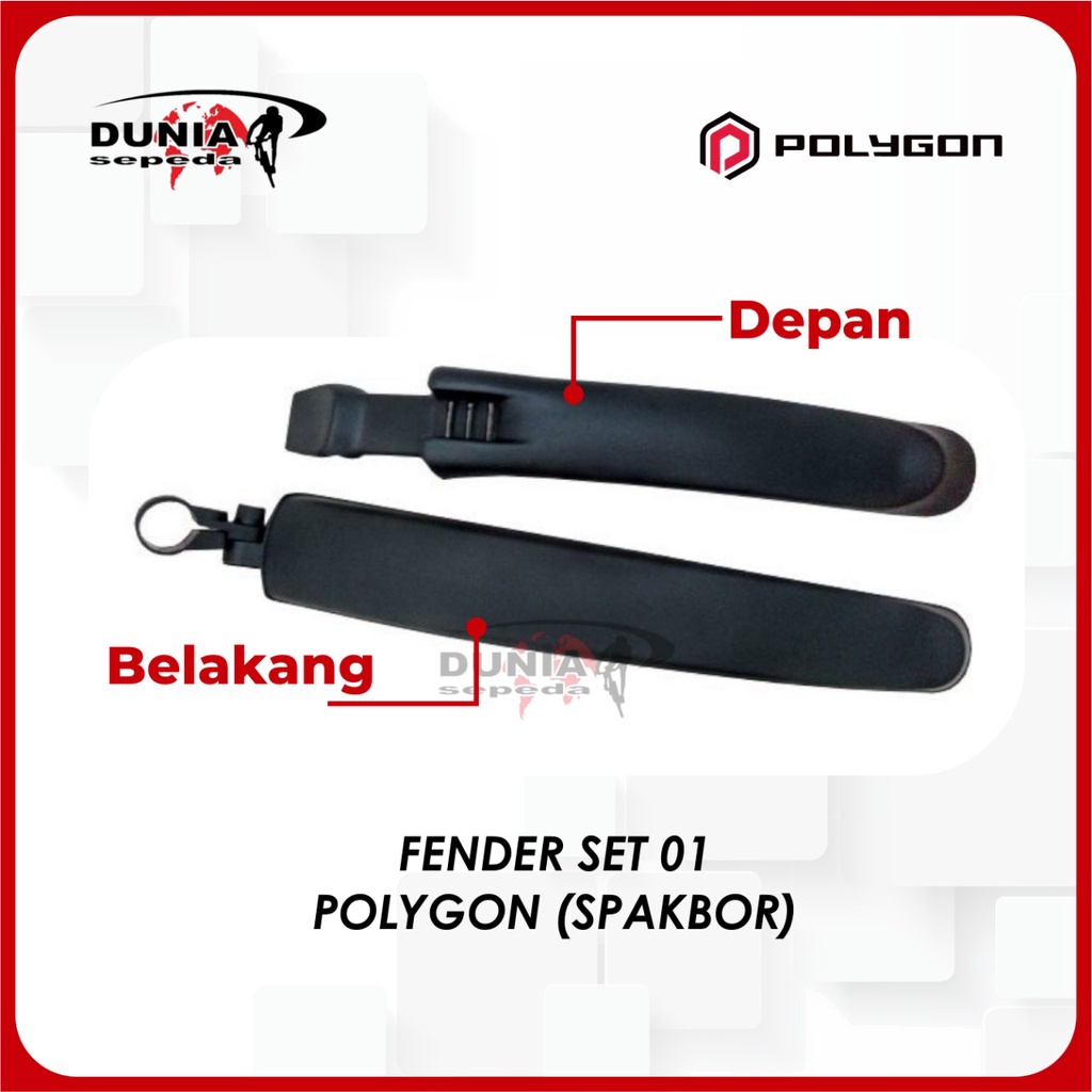 Fender Set Sepeda Polygon (Spakbor)