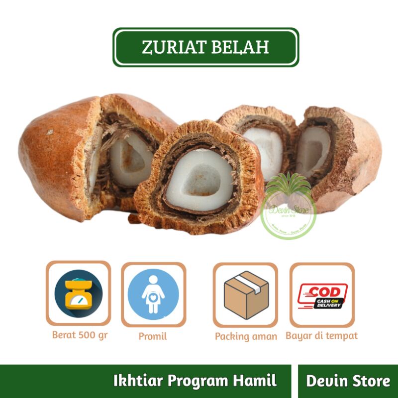 

Buah Zuriat Mesir Belah - Utuh 500 gr / Promil / Zuriyat