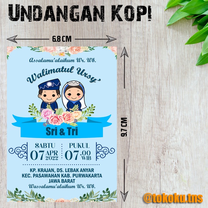 UNDANGAN MINI/UNDANGAN KOPI/UNDANGAN PERNIKAHAN/UNDANGAN KHITAN