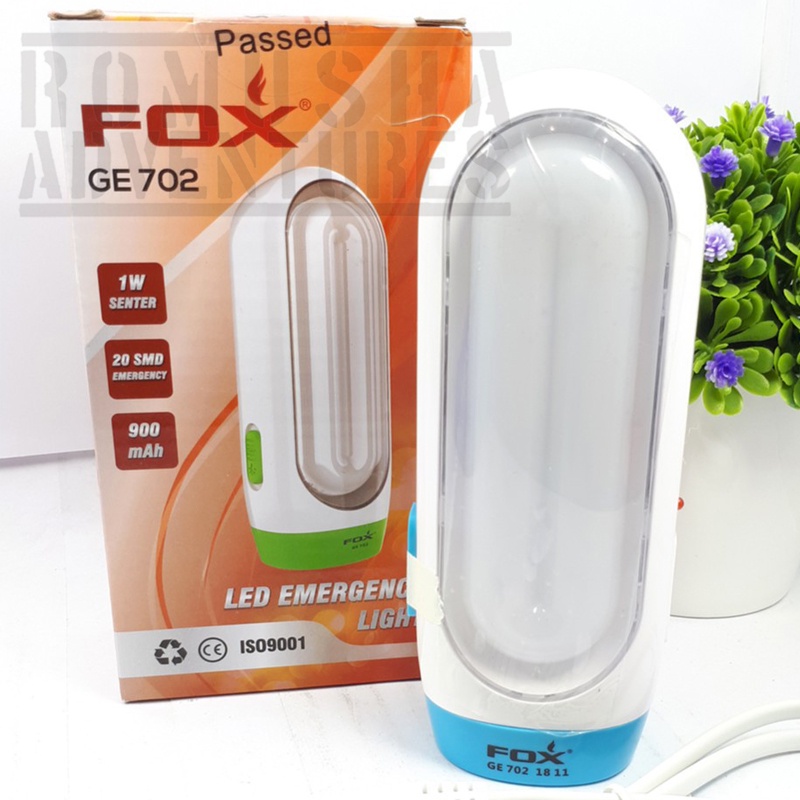 Fox 702 Senter Lampu Emergency Charger Lampu Darurat Outdoor Camping