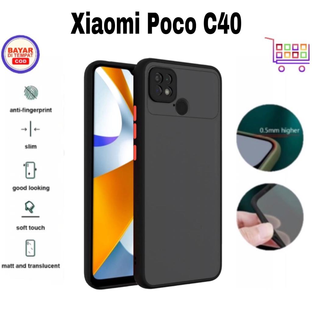 Soft Case Poco C40 My Choice Aero Color Button Matte Frame Camera