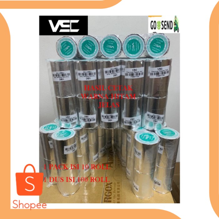 

Kertas Struk Thermal Paper POS Mobile Printer - EDC VSC 58x40mm -13
