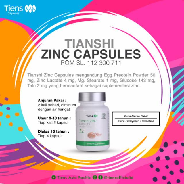 [ECERAN] PENGGEMUK BADAN ZINC TIENS ORIGINAL MURAH