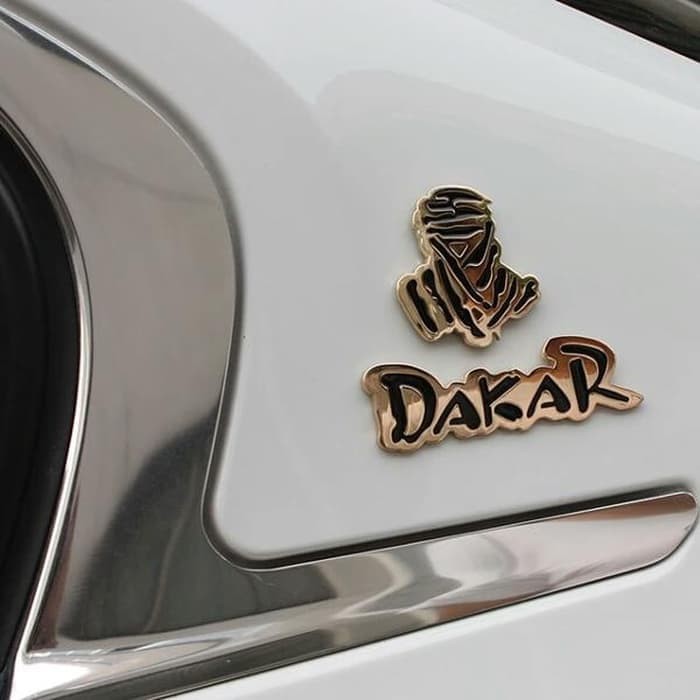 Emblem Logo Stiker - Dakar World Rally Racing Gold