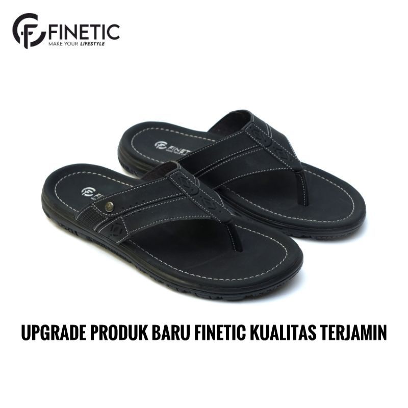 SANDAL PRIA TERLARIS SENDAL JEPIT KULIT TERBARU-Z 04 Hitam
