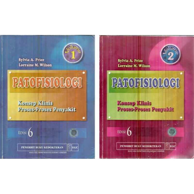 buku patofisiologi edisi 6 1 dan 2 Sylvia A Price, beli satuan bisa chat langsung