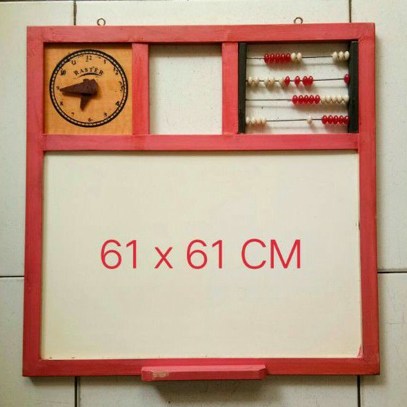 

Mainan Edukasi Anak Papan Tulis Kayu 2 Sisi Whiteboard & Blackboard L