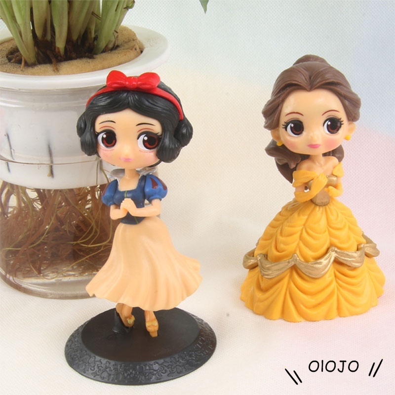 Boneka Action Figure Kartun Princess Lucu 4 Desain Untuk Dekorasi Topper Kue - ol