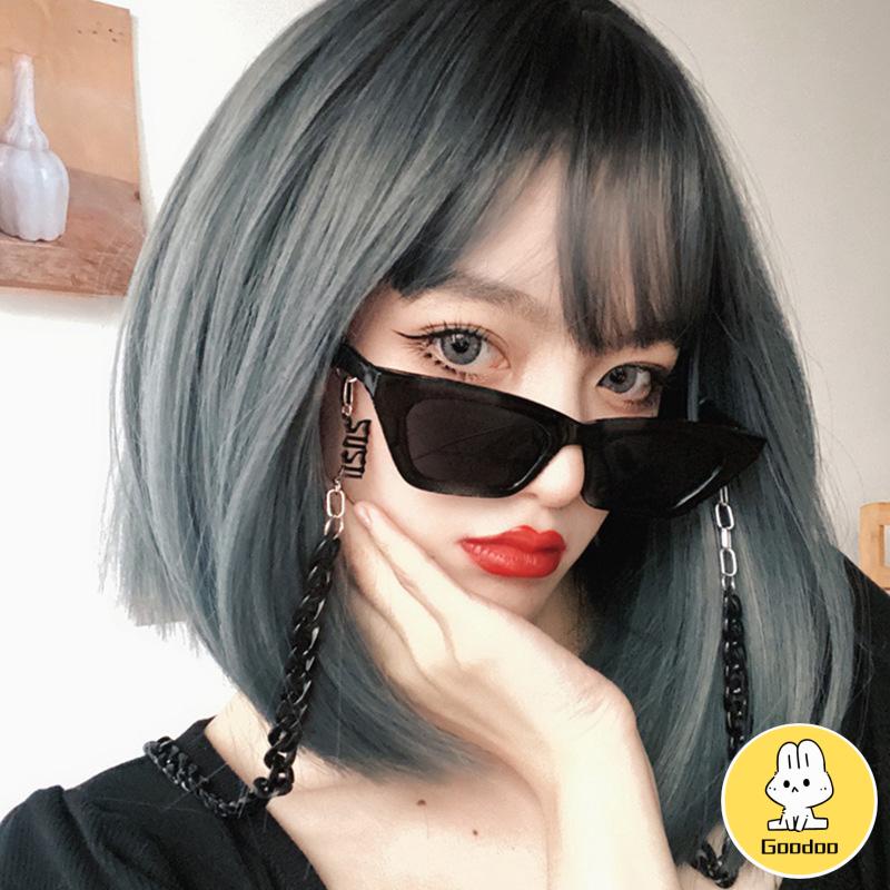 Kacamata Hitam Wanita Korea Gaya Kacamata Lensa Warna Kucing Cewek Sunglasses -Doo