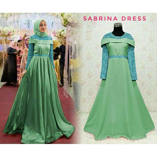Sabrina Dress Pesta bridesmaid Mint