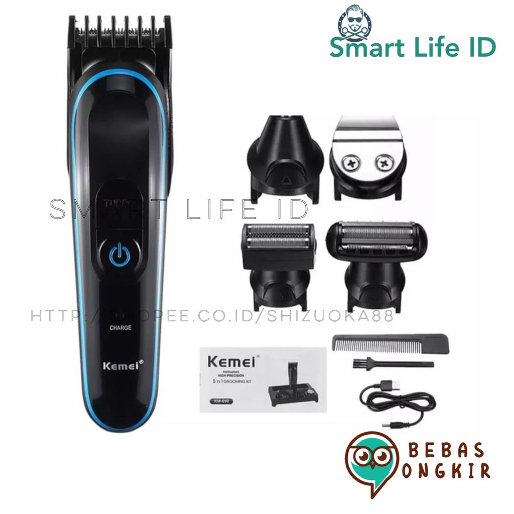 Kemei Alat Cukur Rambut KM 3590 550 600 690 2003 526 640 50311506 Hair Clipper Cukuran Multi Fungsi