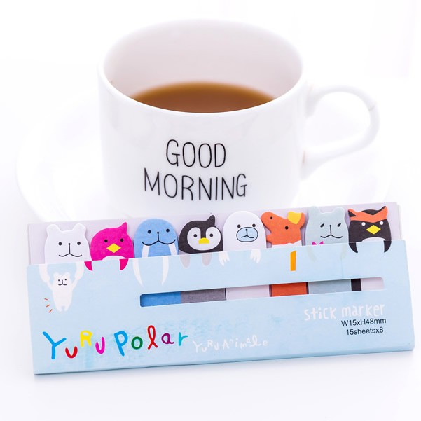 Sticky Note Memo Papers Yuru Series-Yuru Polar