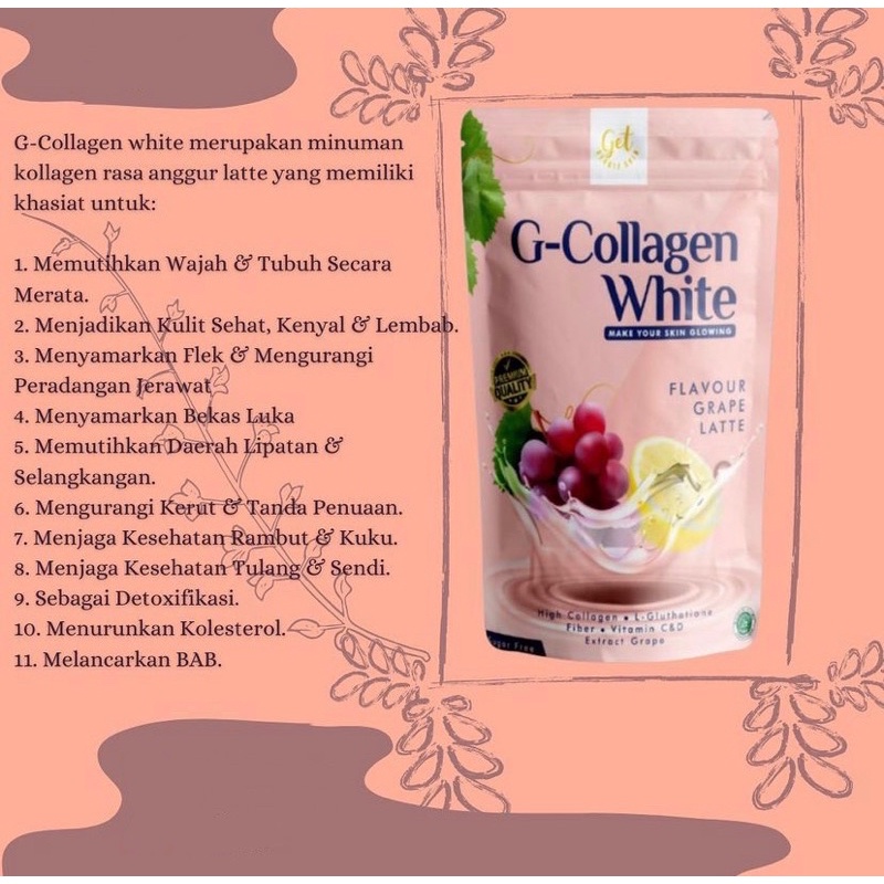 

Minuman Collagen G-Collagen