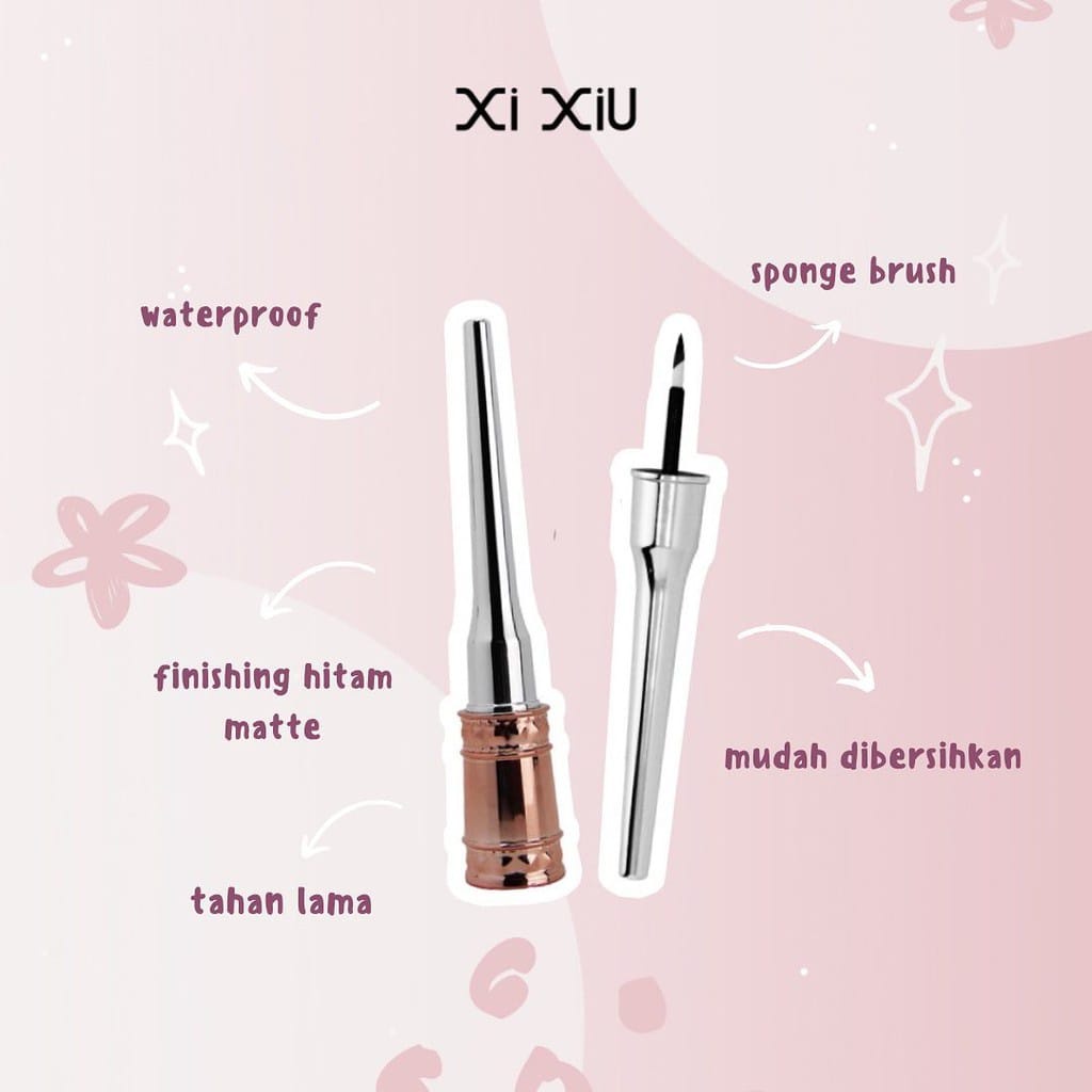 XIXIU XI XIU DIVINE EYELINER LIQUID EYE LINER CAIR HITAM MAKE UP MATA