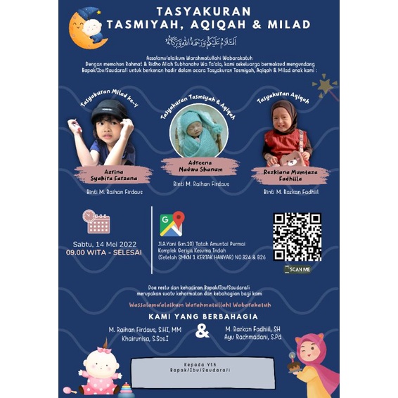 

Desain Undangan | Undangan | Undangan pernikahan | Undangan Ulang Tahun | Undangan Aqiqah Tasmiyah | Invitation | Cetak Undangan