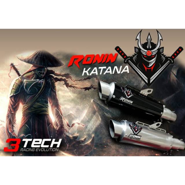 Knalpot 3Tech Ronin Katana Fullsystem 150cc