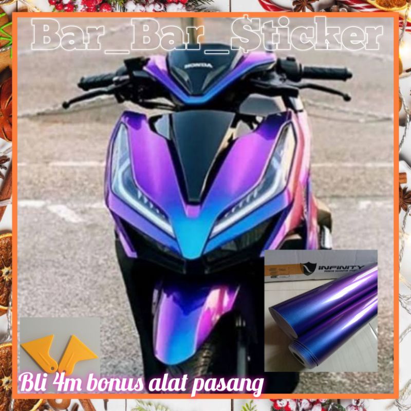 Sticker scotlite bunglon cameleon mobil motor