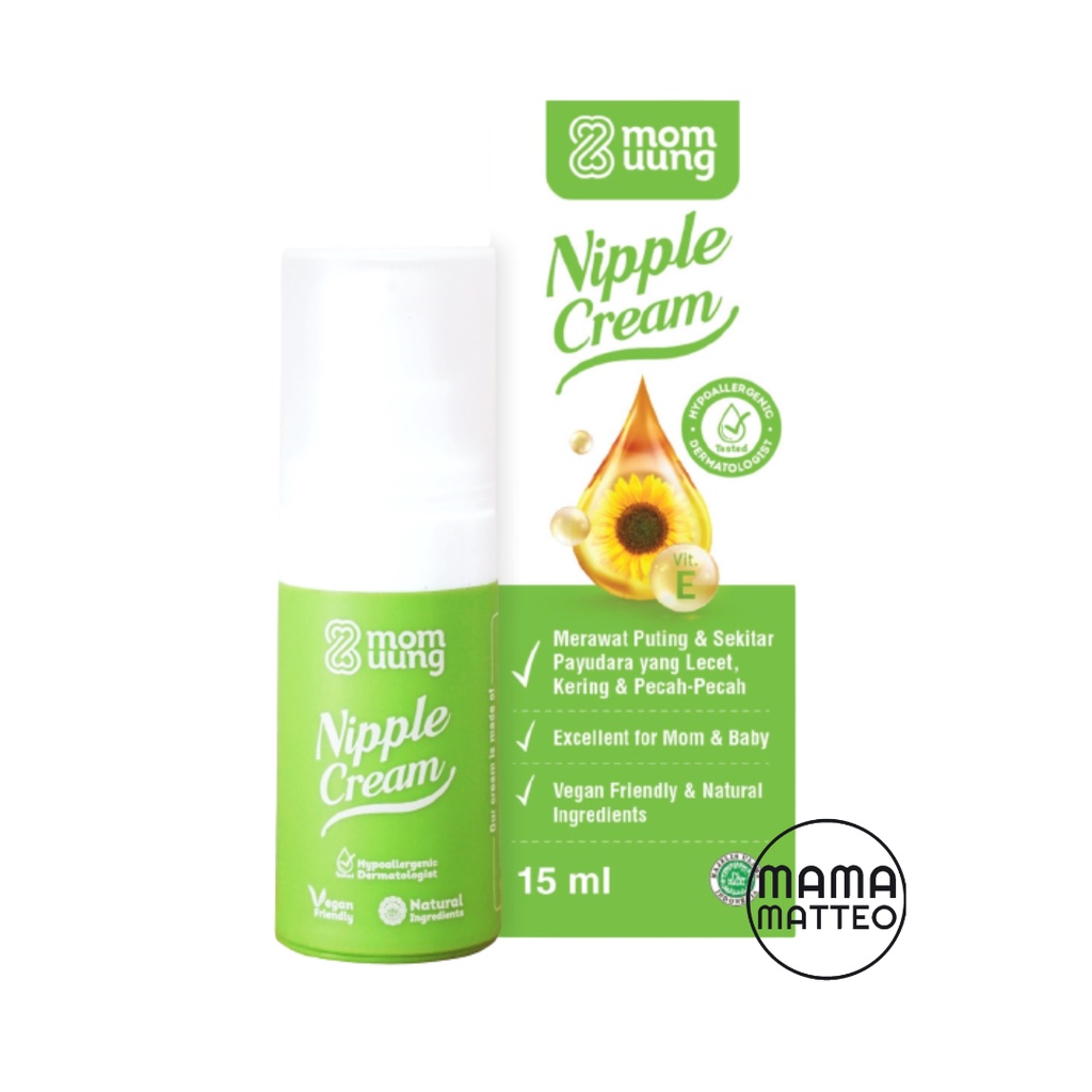 MOM UUNG Nipple Cream 15ml / Krim Puting Salep Lecet Ibu Menyusui / MOM UUNG BANDUNG
