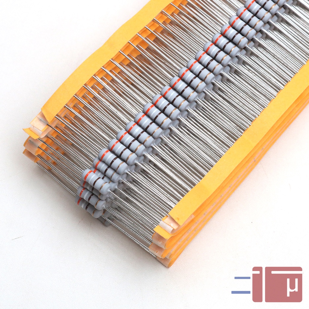 x10 Resistor 390R 390 Ohm 1W Metal Oxide 5% Taiwan Kaki Tembaga