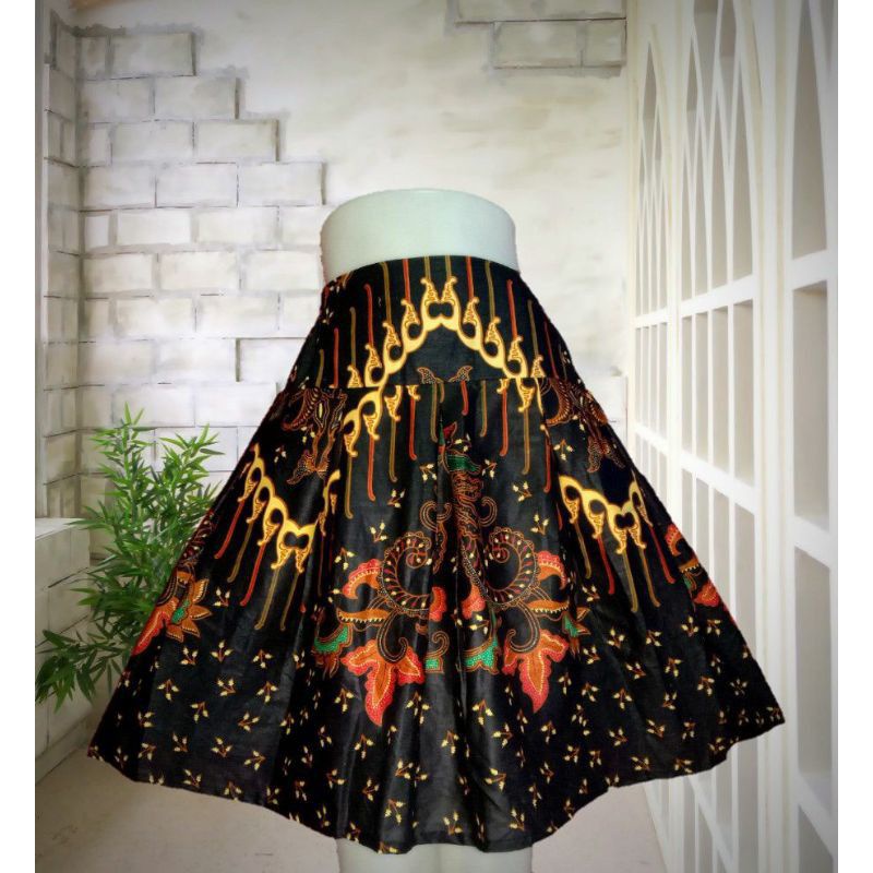 Rok Batik Pendek / Rok Batik Wanita / Rok Pendek Batik Bahan Katun