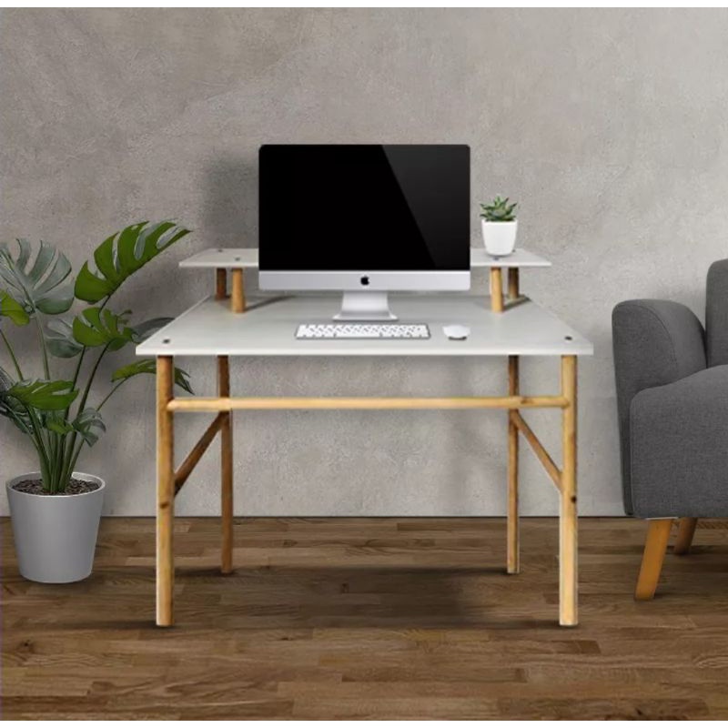 Meja Belajar Minimalis Meja Tulis Murah Kayu Mahoni