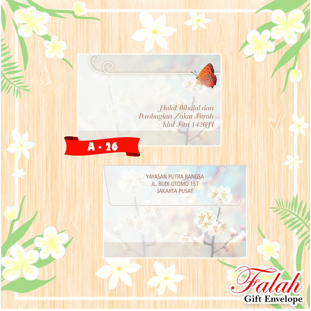 

Amplop Falah Motif A-26 Isi 50 Lembar Tanpa Tulisan