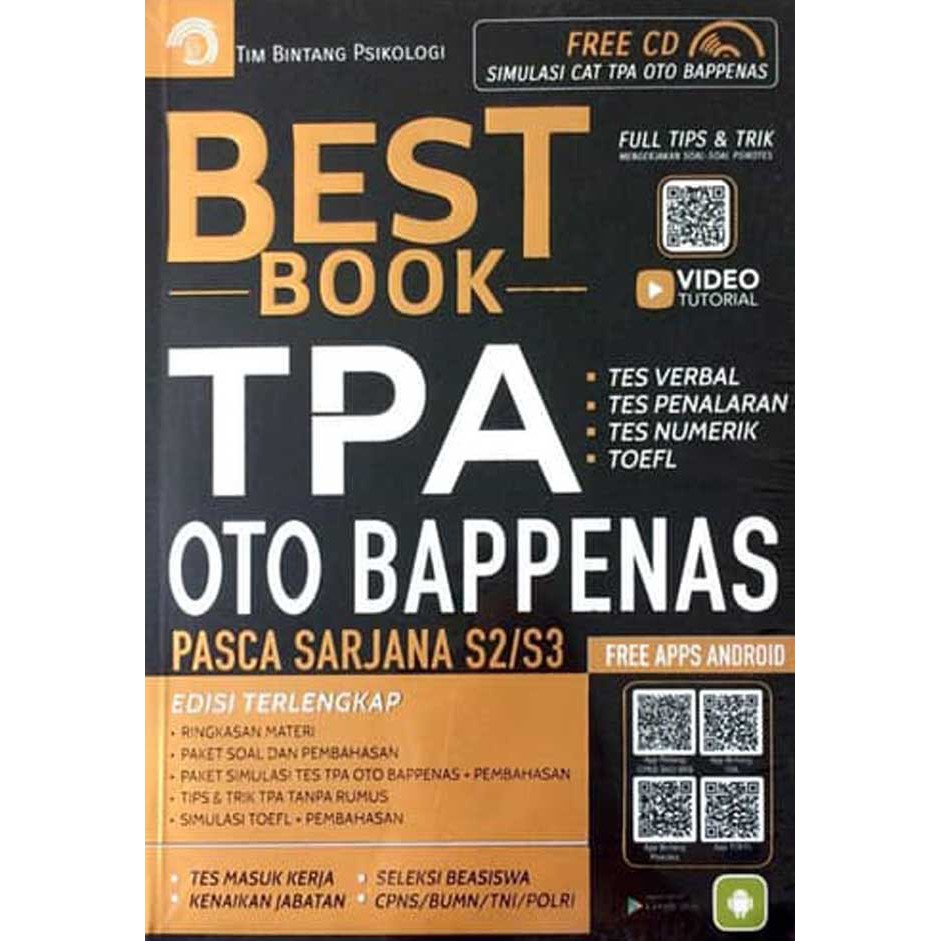BEST BOOK TPA OTO BAPPENAS PASCA SARJANA S2 S3