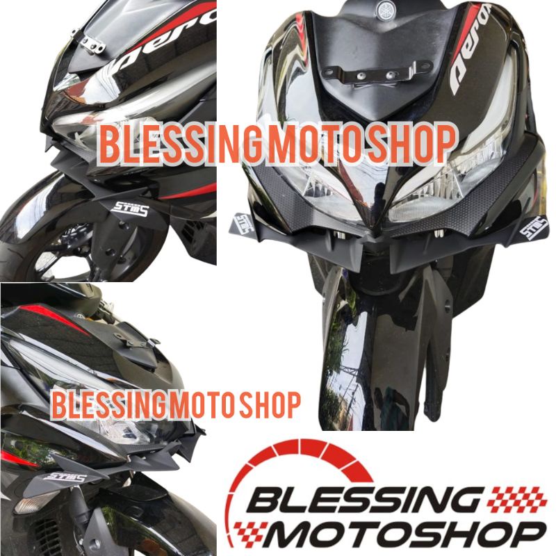 winglet aerox new winglet aerox connected winglet plastik aerox 2021