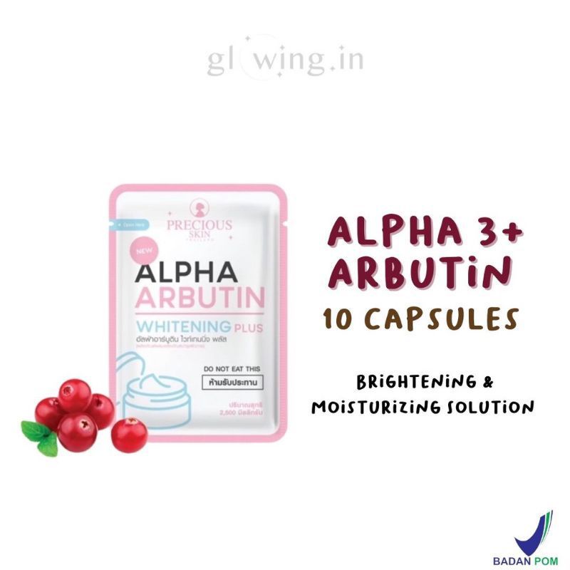 Kapsul Lotion Alpha Arbutin 3+ Whitening / Powder Pemutih Badan