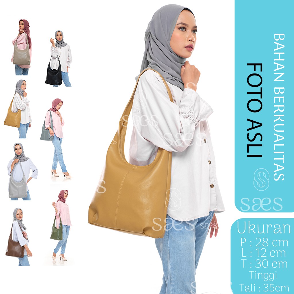 hobo bag grey TAS SELEMPANG WANITA AZALEA / TOTE BAG Stylish saes Murah Akasia saes store 007