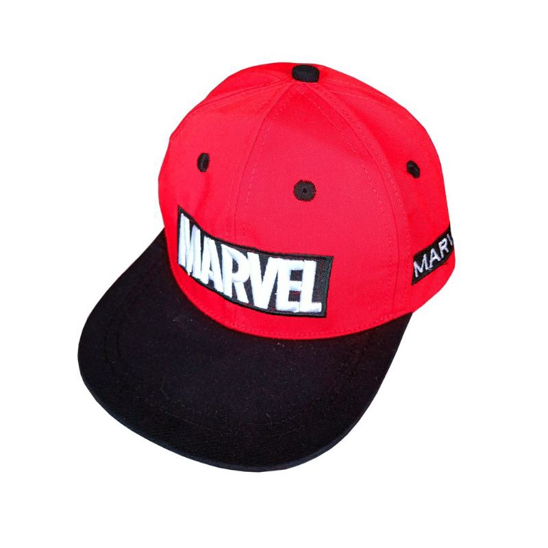 Topi Marvel Topi Snapback Hiphop Marvel Topi Anak Marvel usia 3 sampai 12 tahun