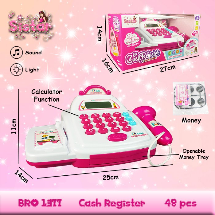 

PROMO BRO1377 Cash Register Kalkulator Kasir Kasiran Mesin Uang