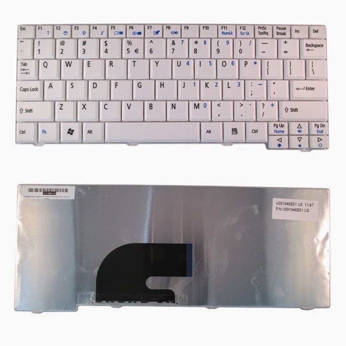 Keyboard Acer Aspire One AO531 531H ZG5 ZG8 A110 D150 D250 Putih