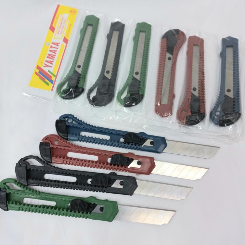 

12PCS PISAU CUTTER BESAR L 500 KEMASAN RENCENG GROSIR